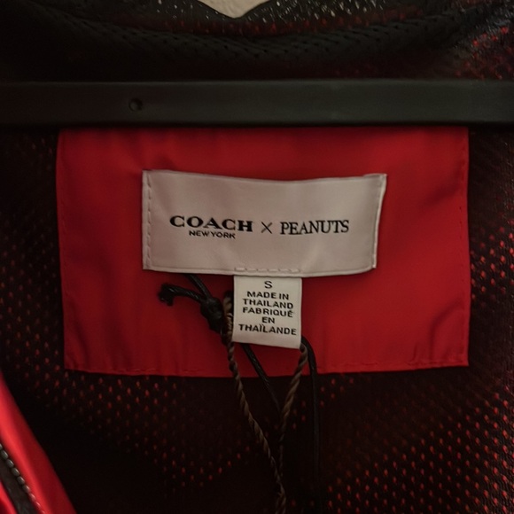 Coach x peanuts men’s embroidered patch logo monogram packable windbreaker NEW - Picture 10 of 11